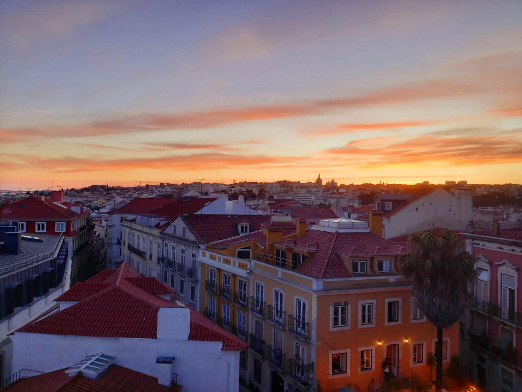 Lissabon im Sonnenuntergang