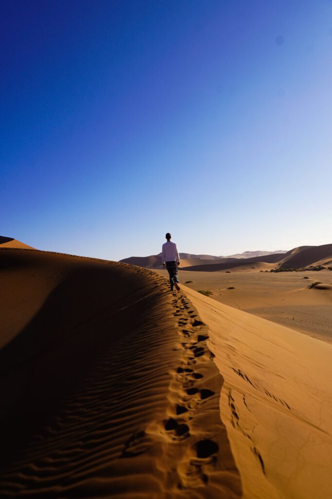 Aufstieg auf die Big Mama Düne in Sossusvlei