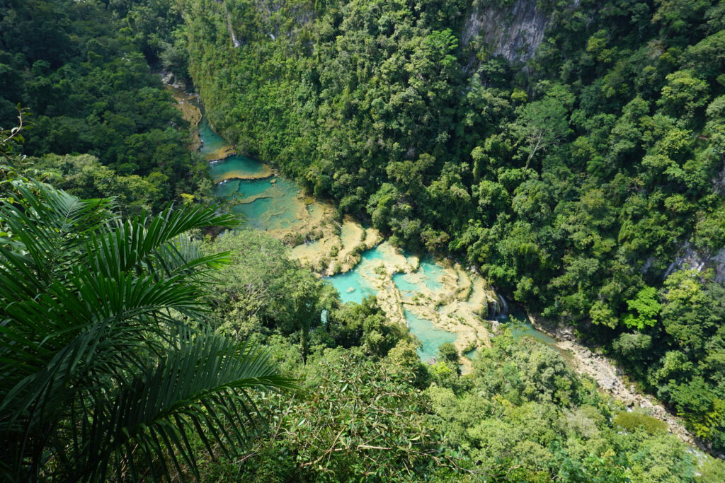Semuc Champey Guatemala von oben