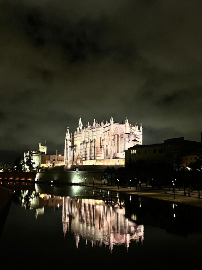 Die Kathedrale von Palma - La Seu - bei Nacht