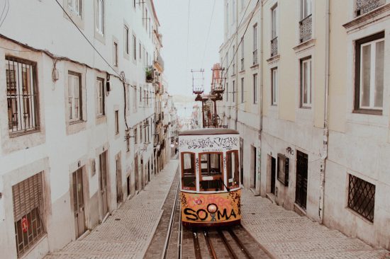 Ascensor da Bica in Lissabon Ascensor da Bica in Lissabon